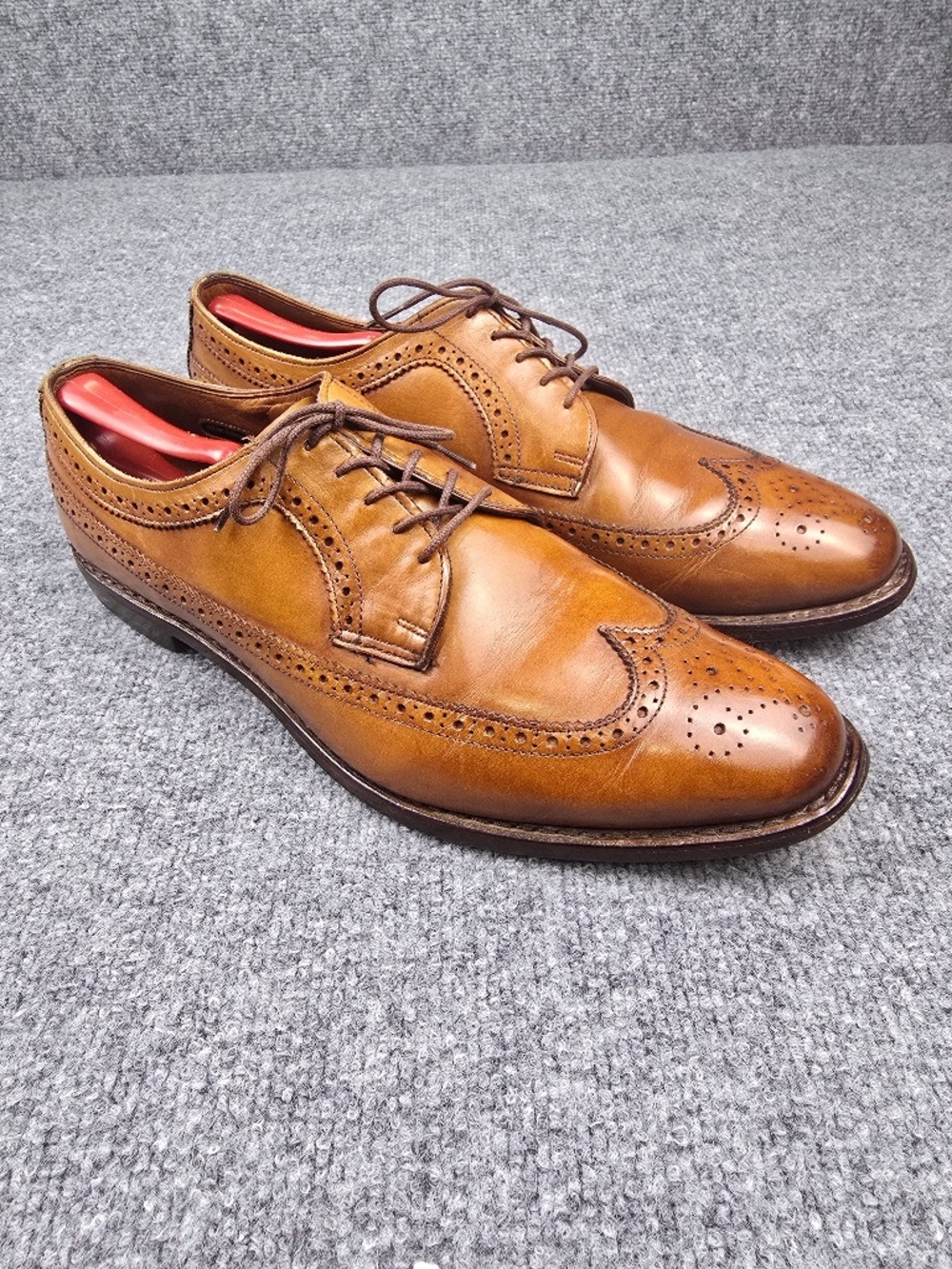 Allen Edmonds McGregor Longwing Wingtip Derby Walnut 12D